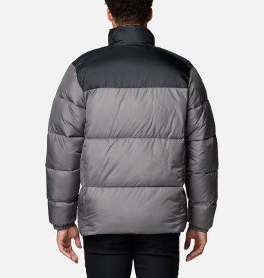 Men's Puffect III Puffer Jacket, Color: City Grey, Black, image 12