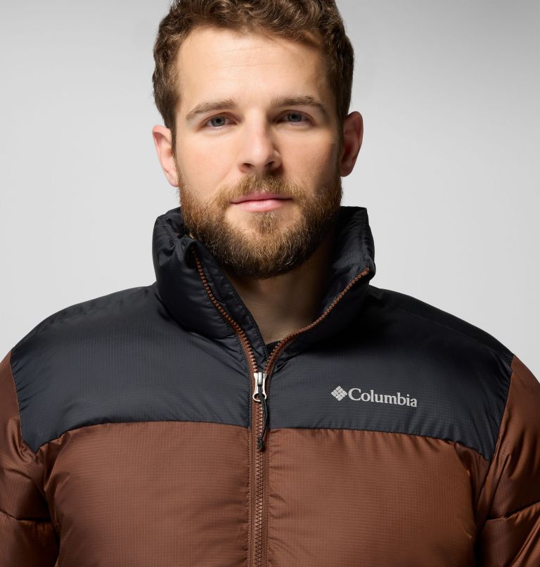 Men's Puffect III Puffer Jacket, Color: Tobacco, Black, image 6