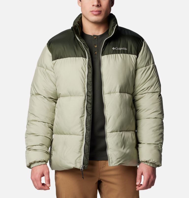Men's Puffect III Puffer Jacket, Color: Safari, Greenscape, image 6