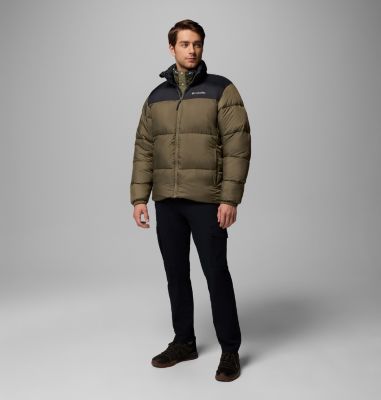 Men's Puffect III Puffer Jacket, Color: Stone Green, Black, image 10