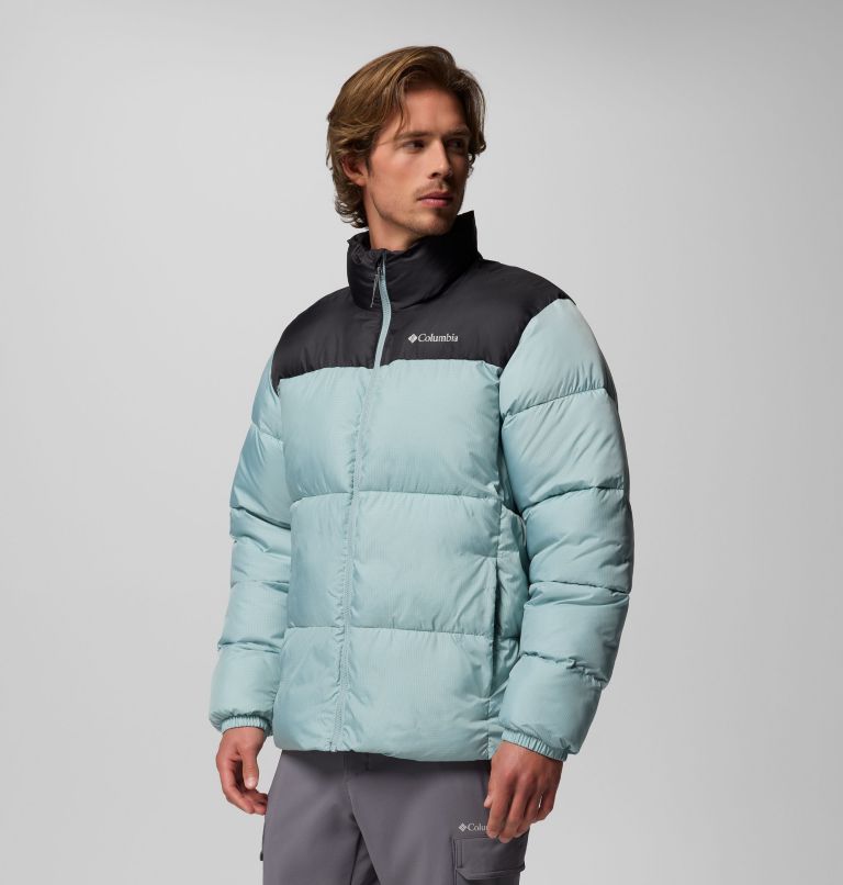 Men's Puffect III Puffer Jacket, Color: Crushed Blue, Shark, image 4
