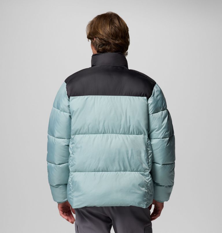 Men's Puffect III Puffer Jacket, Color: Crushed Blue, Shark, image 3