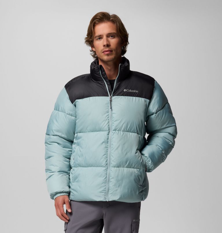 Men's Puffect III Puffer Jacket, Color: Crushed Blue, Shark, image 1