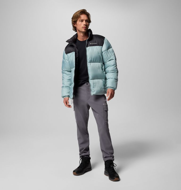 Men's Puffect III Puffer Jacket, Color: Crushed Blue, Shark, image 2