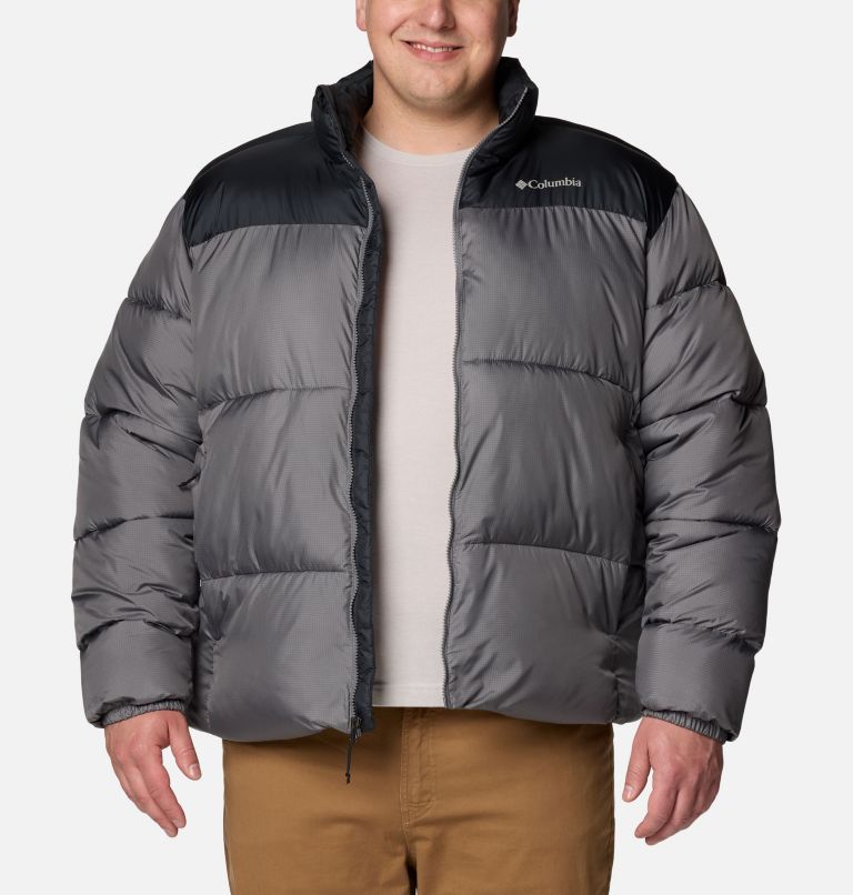 Men's Puffect III Insulated Puffer Jacket - Extended Size, Color: City Grey, Black, image 6