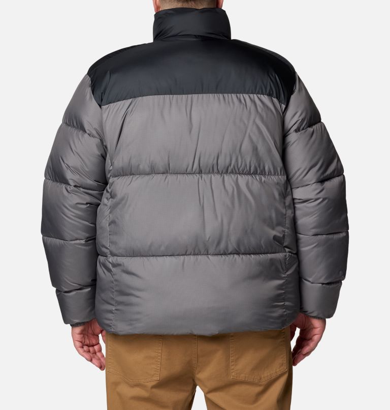 Men's Puffect III Insulated Puffer Jacket - Extended Size, Color: City Grey, Black, image 2