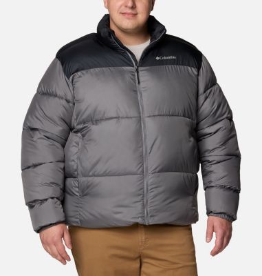 Men's Puffect III Insulated Puffer Jacket - Extended Size, Color: City Grey, Black, image 1