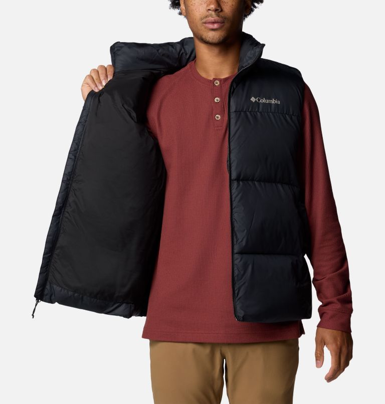 Mens puffer vest columbia discount