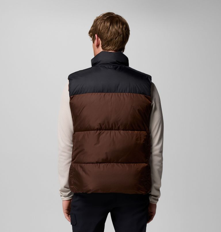 Men's Puffect III Puffer Vest, Color: Tobacco, Black, image 3