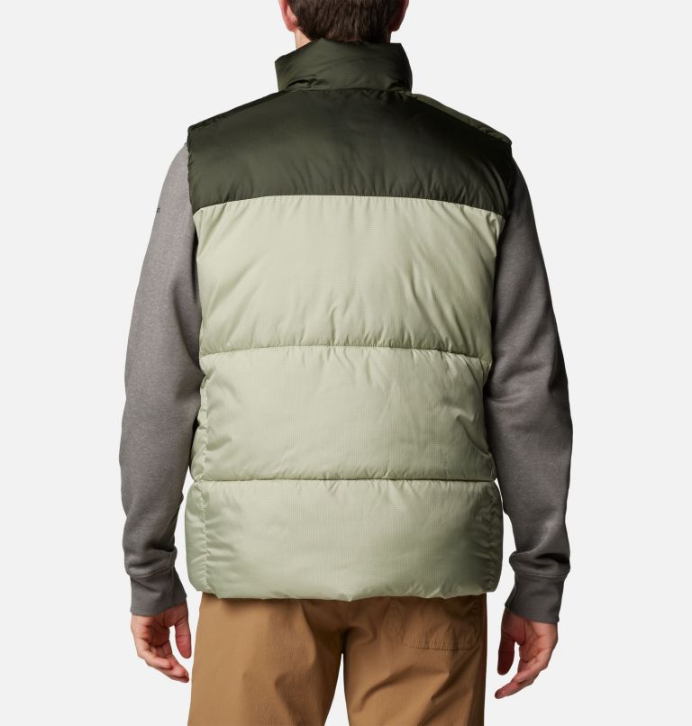 Men's Puffect III Puffer Vest, Color: Safari, Greenscape, image 2