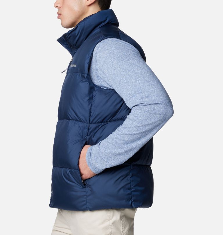Men's Puffect III Puffer Vest, Color: Collegiate Navy, image 3