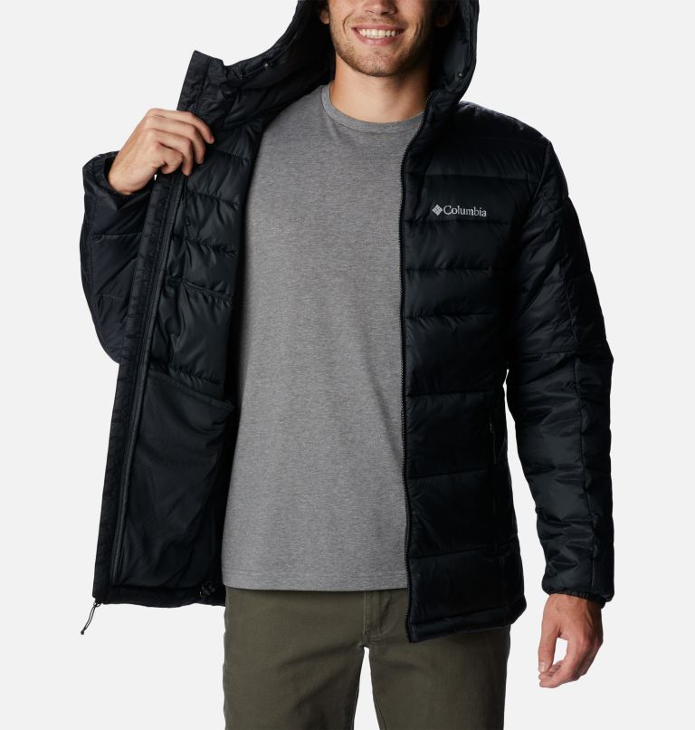 Men's Buck Butte II Hooded Insulated Jacket, Color: Black, image 5