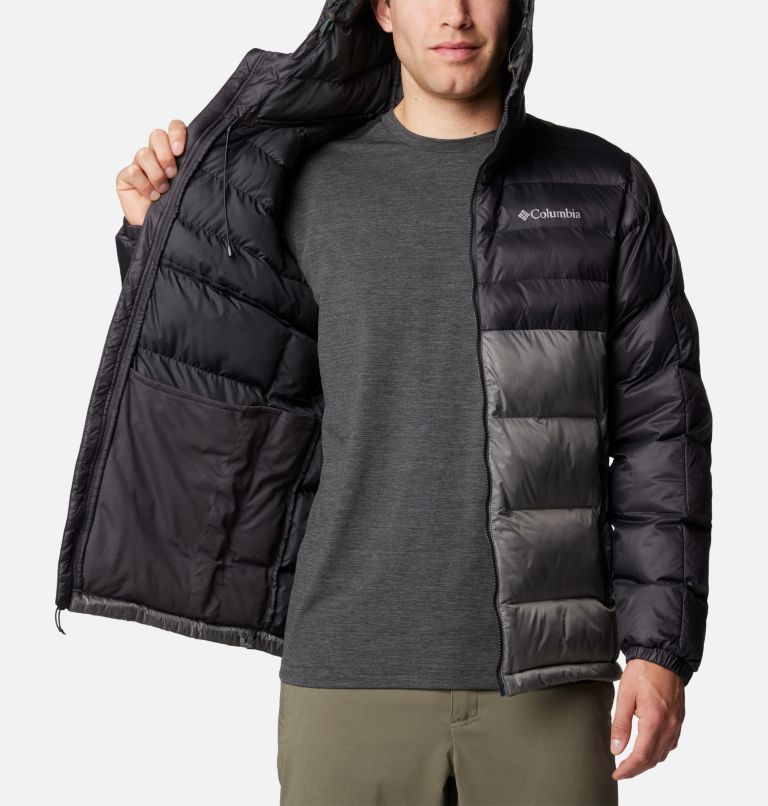 Men's Buck Butte II Hooded Insulated Jacket, Color: City Grey, Shark, image 5