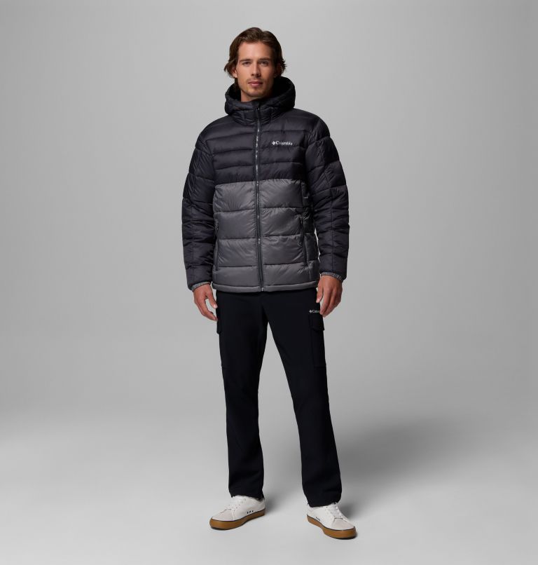 Men's Buck Butte II Hooded Insulated Jacket, Color: City Grey, Shark, image 2