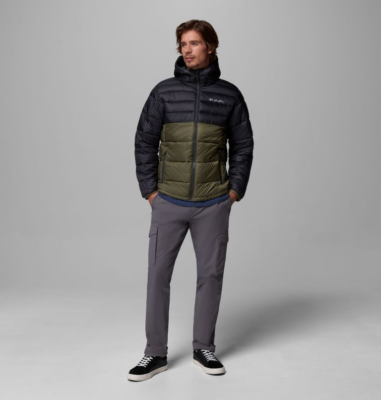 Men's Buck Butte II Hooded Insulated Jacket, Color: Stone Green, Shark, image 2