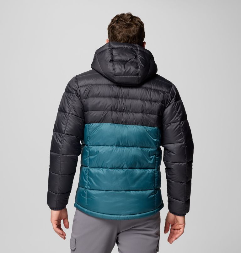 Men's Buck Butte II Hooded Insulated Jacket, Color: Everblue, Shark, image 3