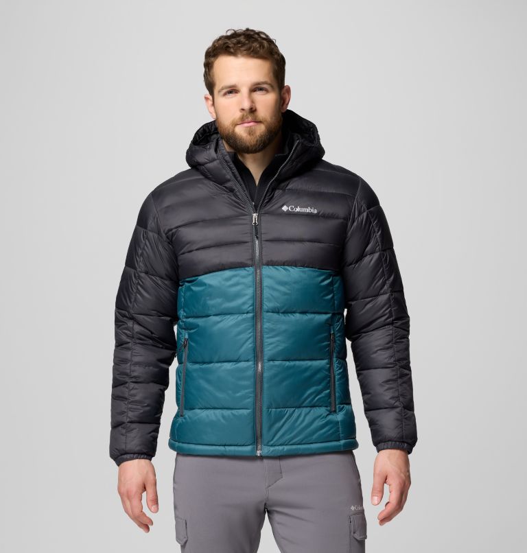 Men's Buck Butte II Hooded Insulated Jacket, Color: Everblue, Shark, image 1