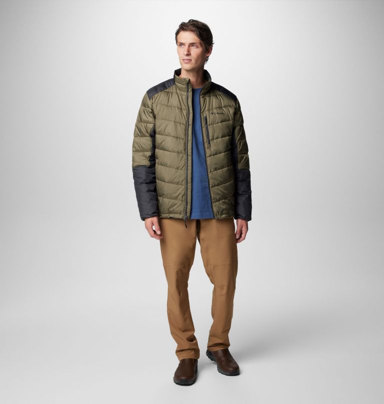 Men's Labyrinth Loop II Jacket, Color: Stone Green, Shark, image 3
