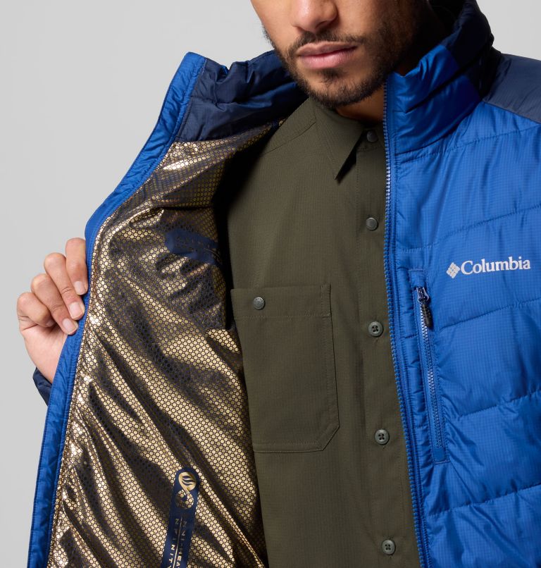 Men's Labyrinth Loop II Jacket, Color: Mountain Blue, Collegiate Navy, image 7