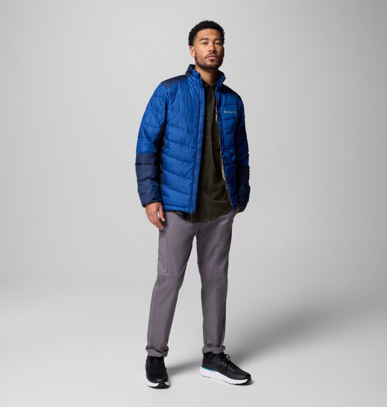 Men's Labyrinth Loop II Jacket, Color: Mountain Blue, Collegiate Navy, image 2