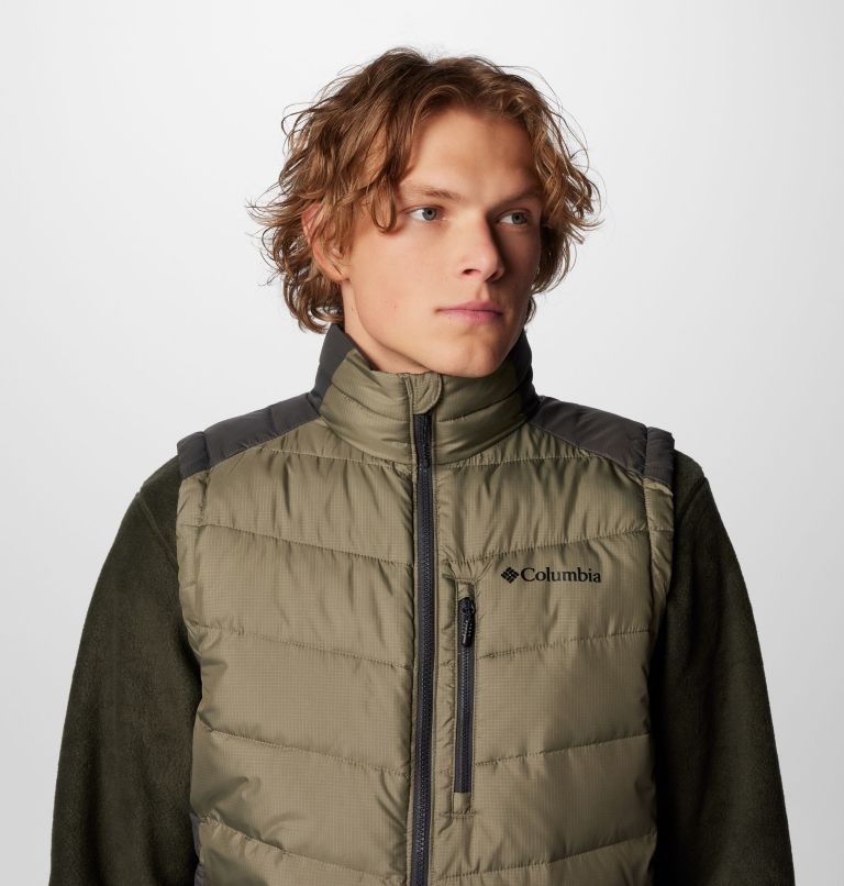 Men's Labyrinth Loop II Vest, Color: Stone Green, Shark, image 5