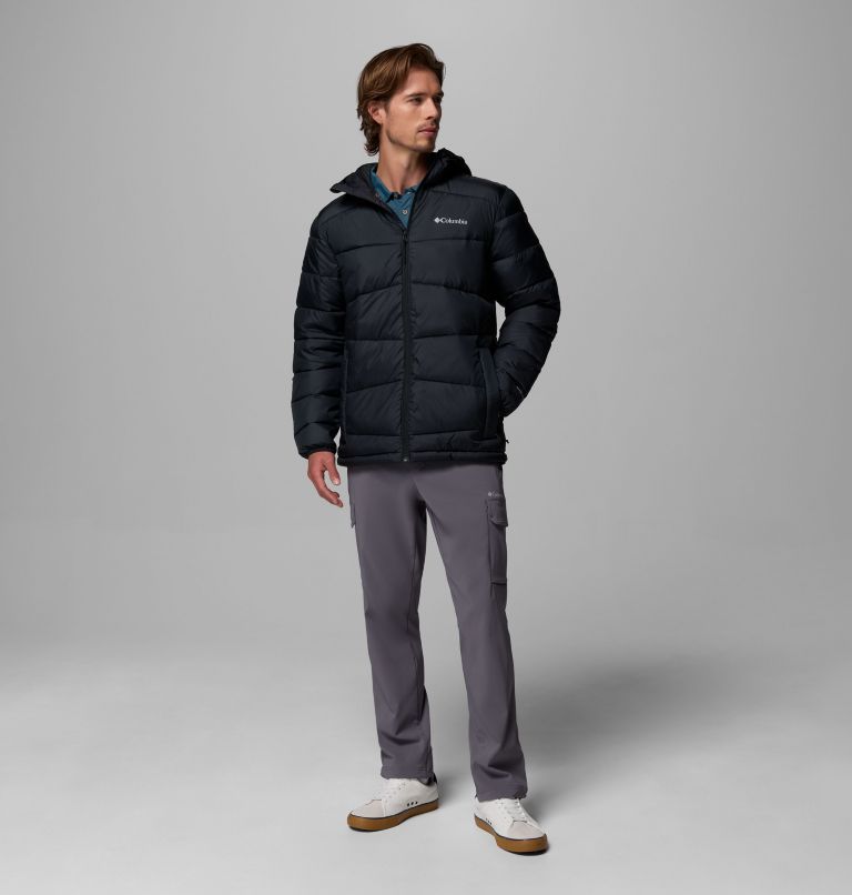 Men's Fivemile Butte II Hooded Puffer Jacket, Color: Black, image 2