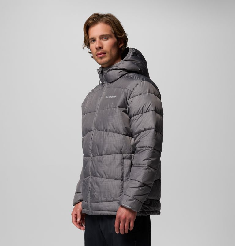 Giacca imbottita con cappuccio Fivemile Butte II da uomo, Color: City Grey, image 4