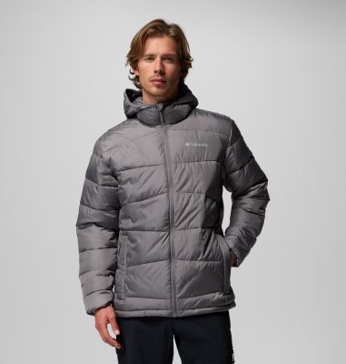 Men's Fivemile Butte II Hooded Puffer Jacket, Color: City Grey, image 5