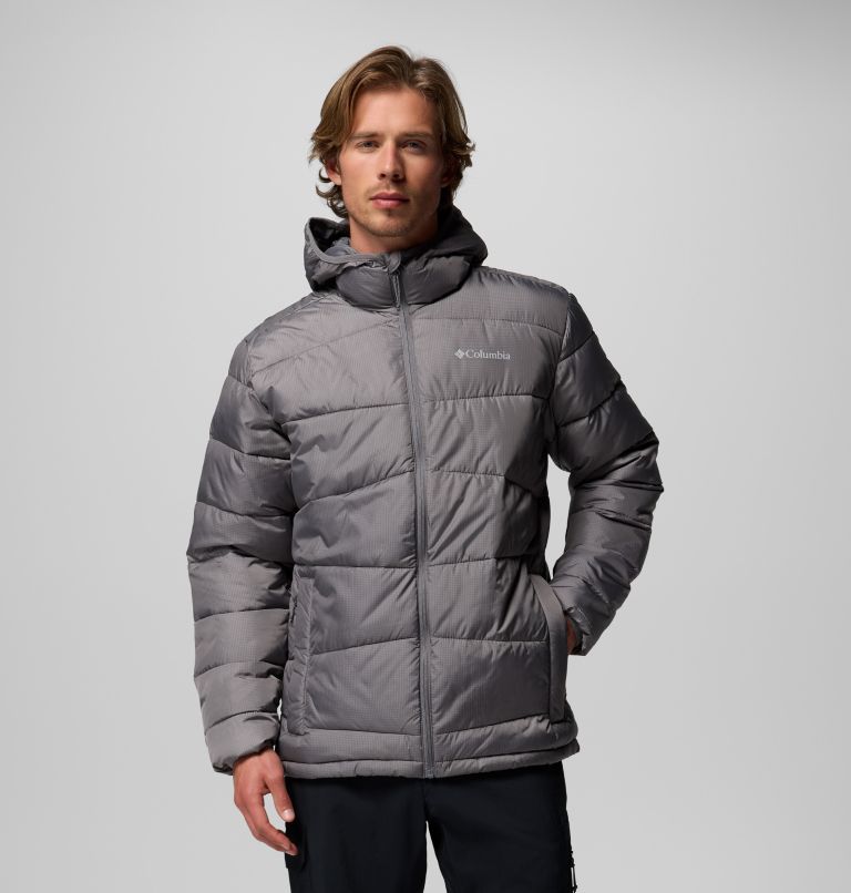 Giacca imbottita con cappuccio Fivemile Butte II da uomo, Color: City Grey, image 1