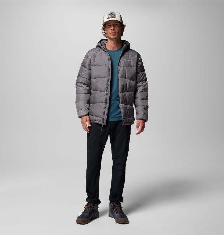 Giacca imbottita con cappuccio Fivemile Butte II da uomo, Color: City Grey, image 2
