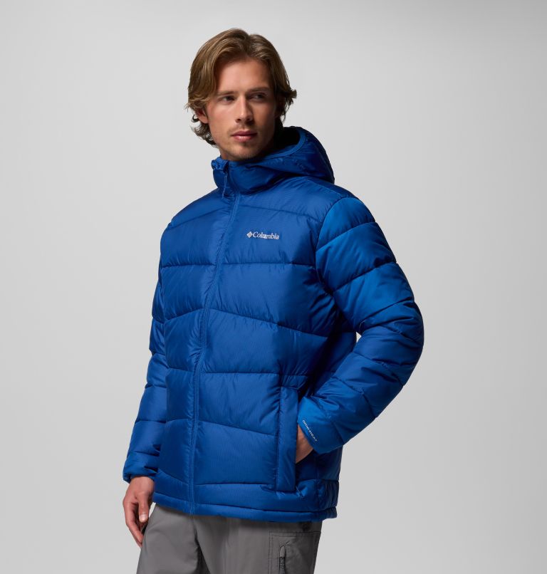 Giacca imbottita con cappuccio Fivemile Butte II da uomo, Color: Mountain Blue, image 4