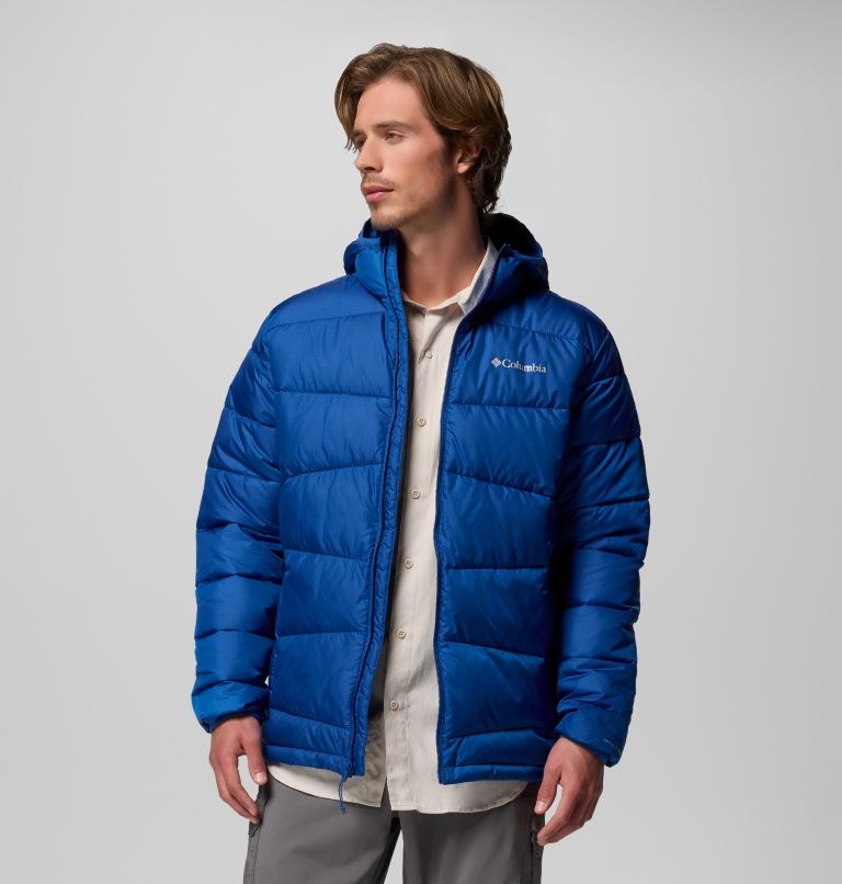 Giacca imbottita con cappuccio Fivemile Butte II da uomo, Color: Mountain Blue, image 5