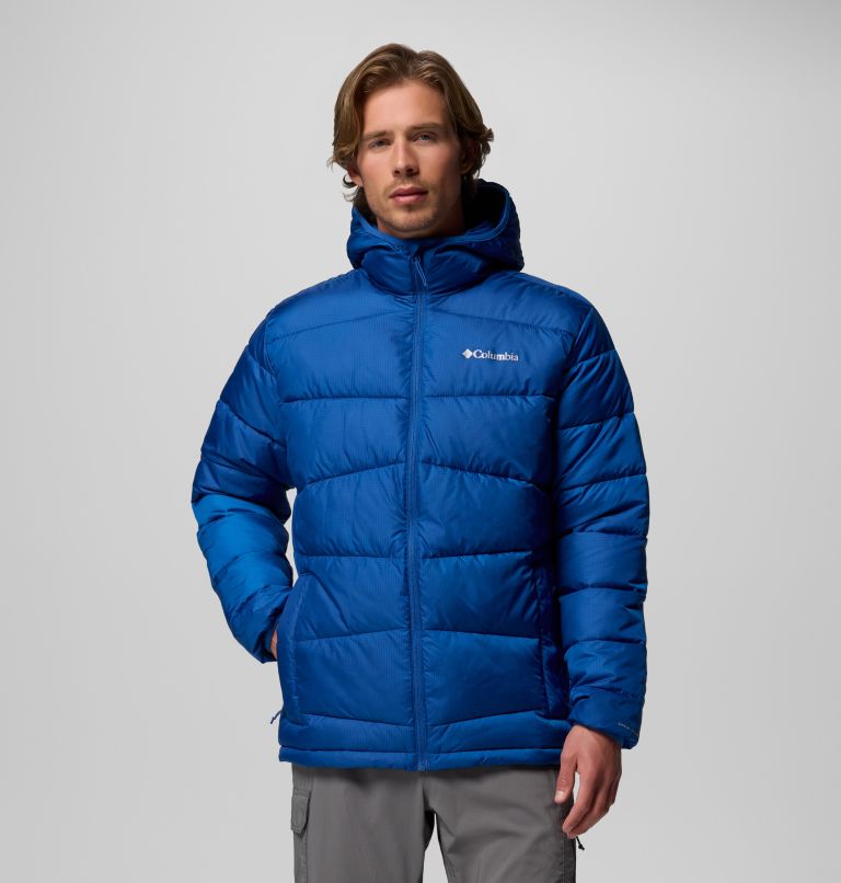 Giacca imbottita con cappuccio Fivemile Butte II da uomo, Color: Mountain Blue, image 1