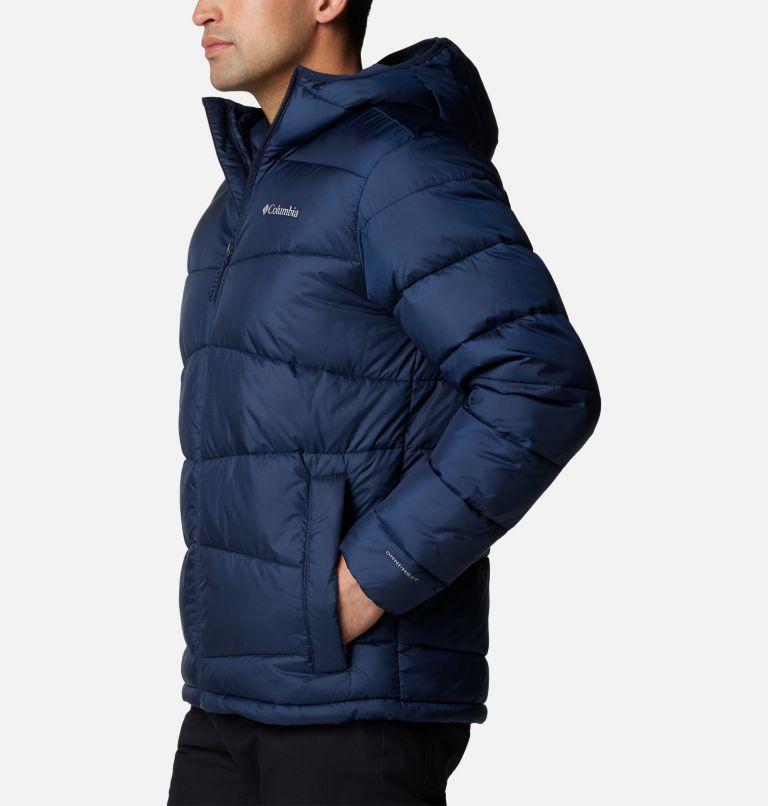 Men's Fivemile Butte II Hooded Puffer Jacket, Color: Collegiate Navy, image 3