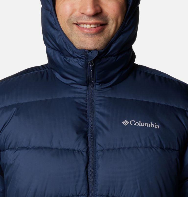 Men's Fivemile Butte II Hooded Puffer Jacket, Color: Collegiate Navy, image 4
