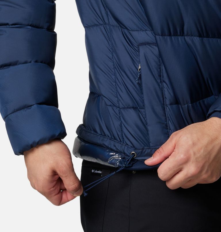 Men's Fivemile Butte II Hooded Puffer Jacket, Color: Collegiate Navy, image 6