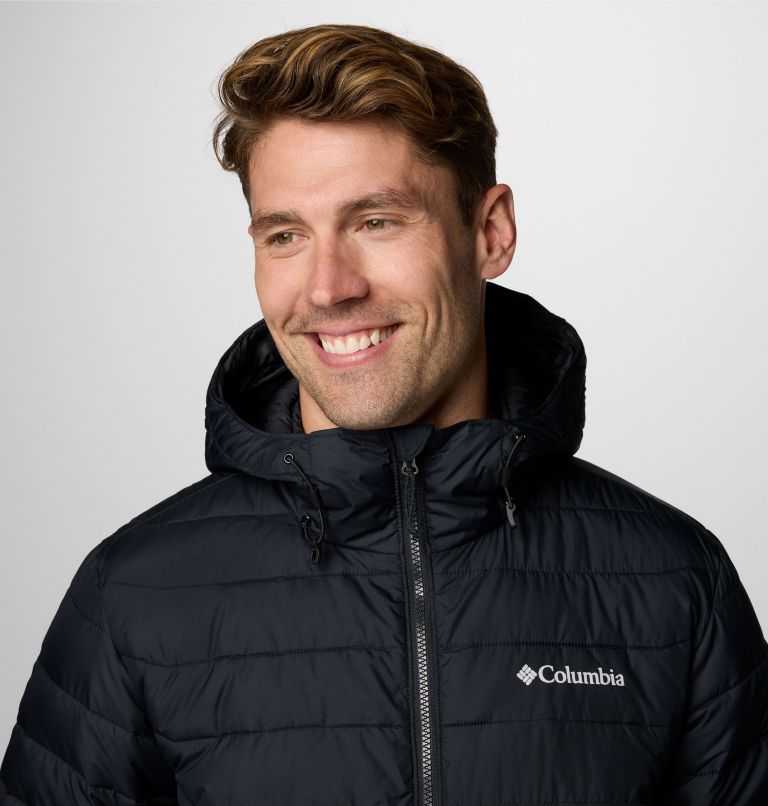 Men's Powder Lite II Hooded Jacket, Color: Black, image 5