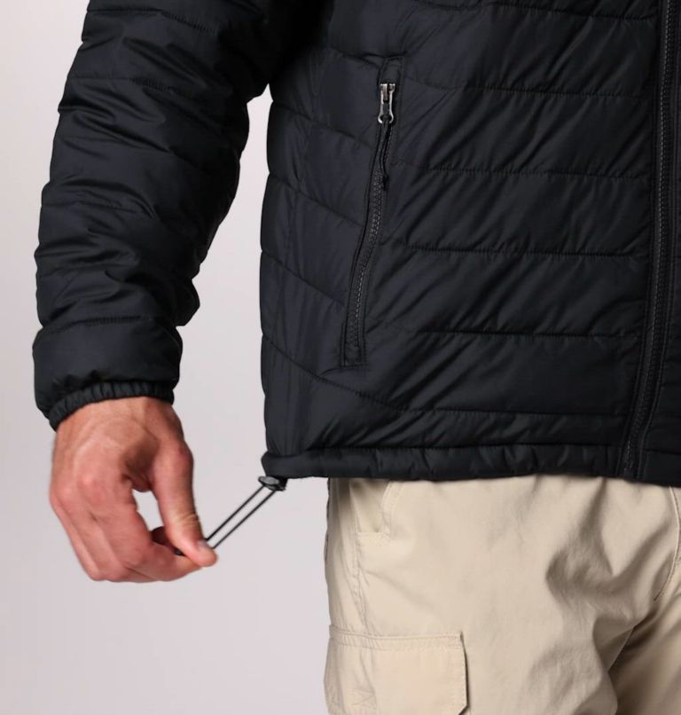 Men's Powder Lite II Hooded Jacket, Color: Black