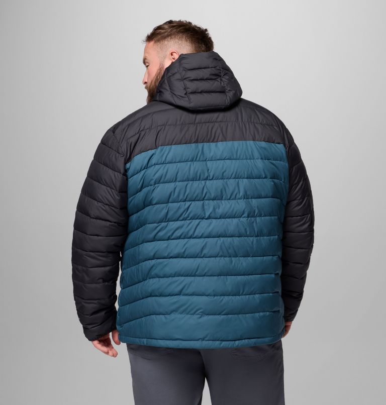 Men's Powder Lite II Hooded Jacket - Big, Color: Everblue, Shark, image 3