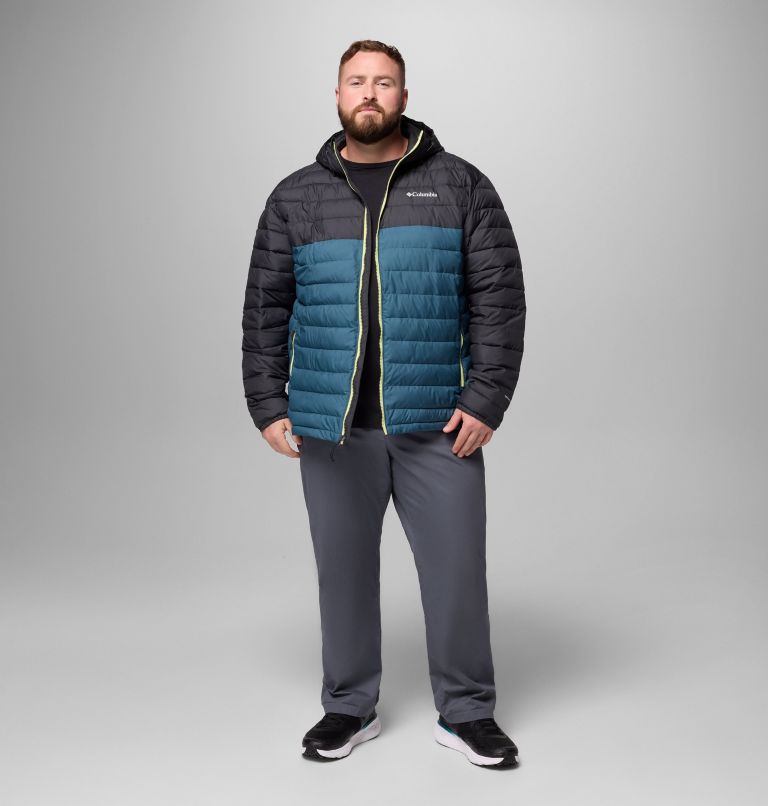 Men's Powder Lite II Hooded Jacket - Big, Color: Everblue, Shark, image 2