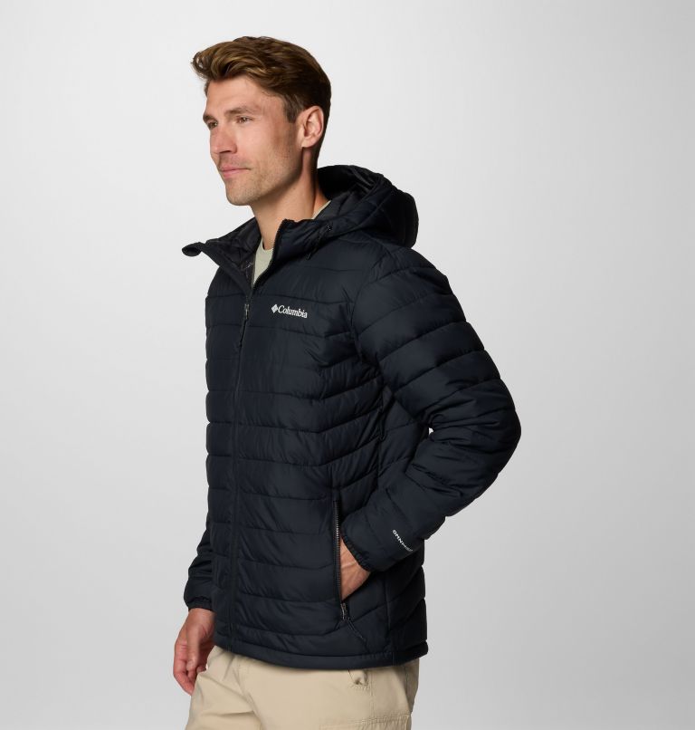 Men's Powder Lite II Hooded Jacket - Tall, Color: Black, image 4