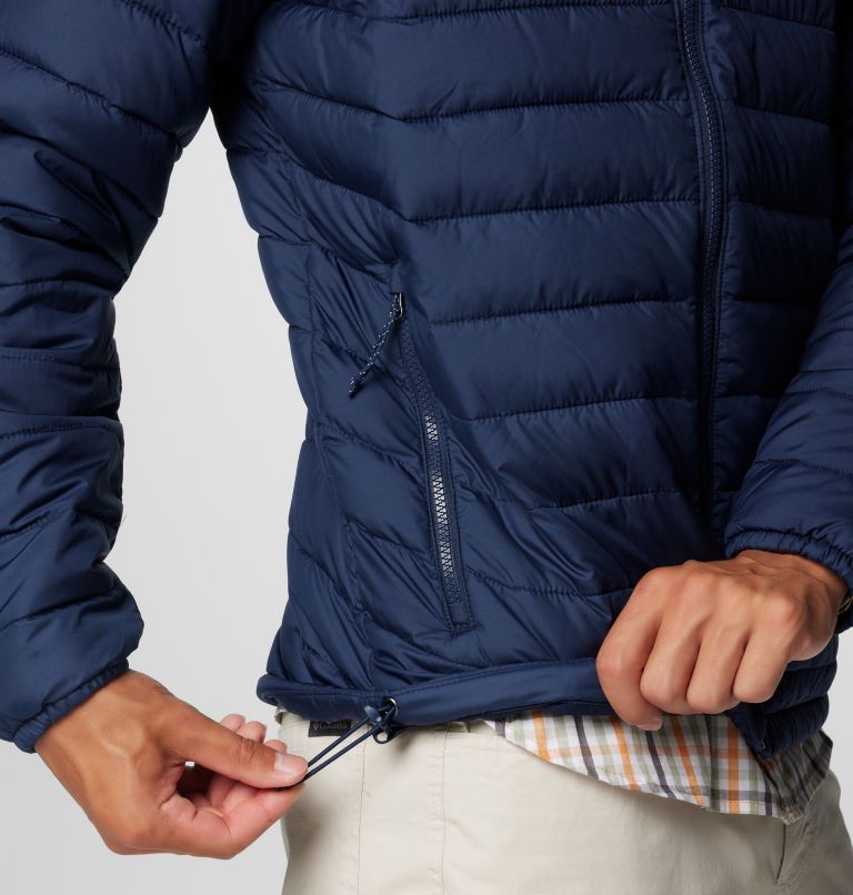 Men’s Powder Lite II Hooded Insulated Jacket, Color: Collegiate Navy, image 7