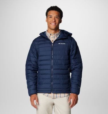 Men’s Powder Lite II Hooded Insulated Jacket, Color: Collegiate Navy, image 15