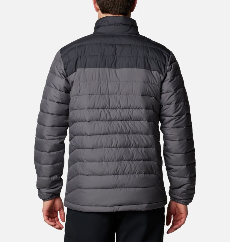 Men's Powder Lite II Jacket, Color: City Grey, Shark, image 2