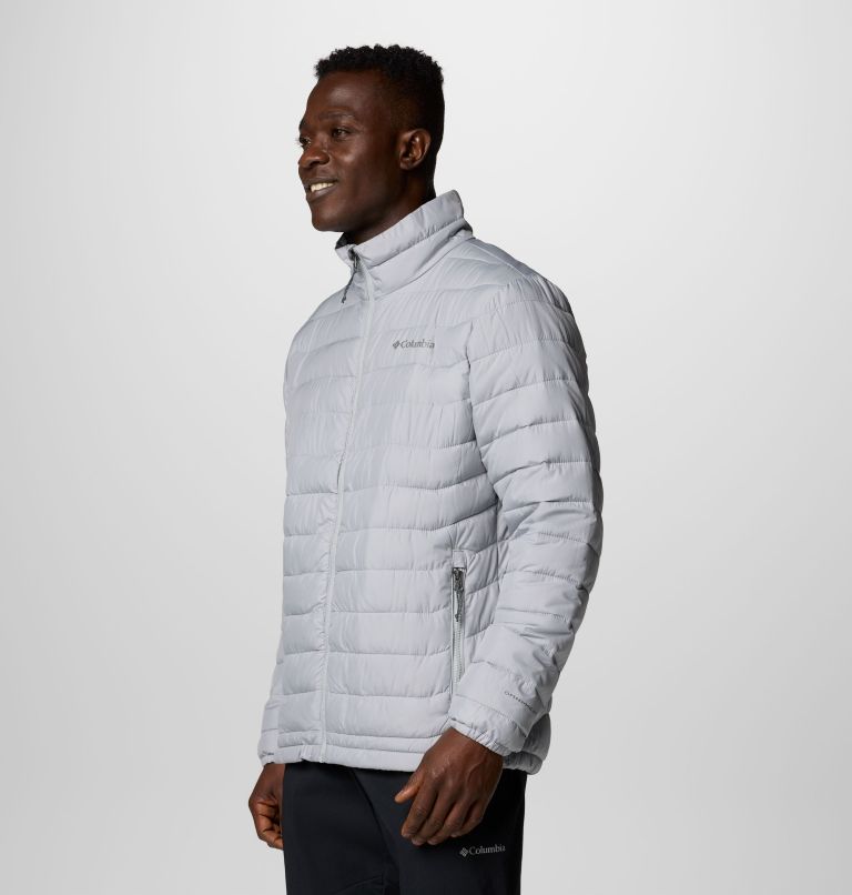 Men's Powder Lite II Jacket, Color: Columbia Grey, image 4