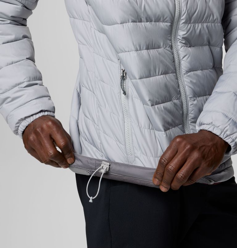 Men's Powder Lite II Jacket, Color: Columbia Grey, image 7