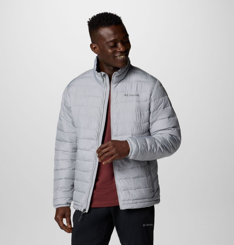 Men's Powder Lite II Jacket, Color: Columbia Grey, image 8