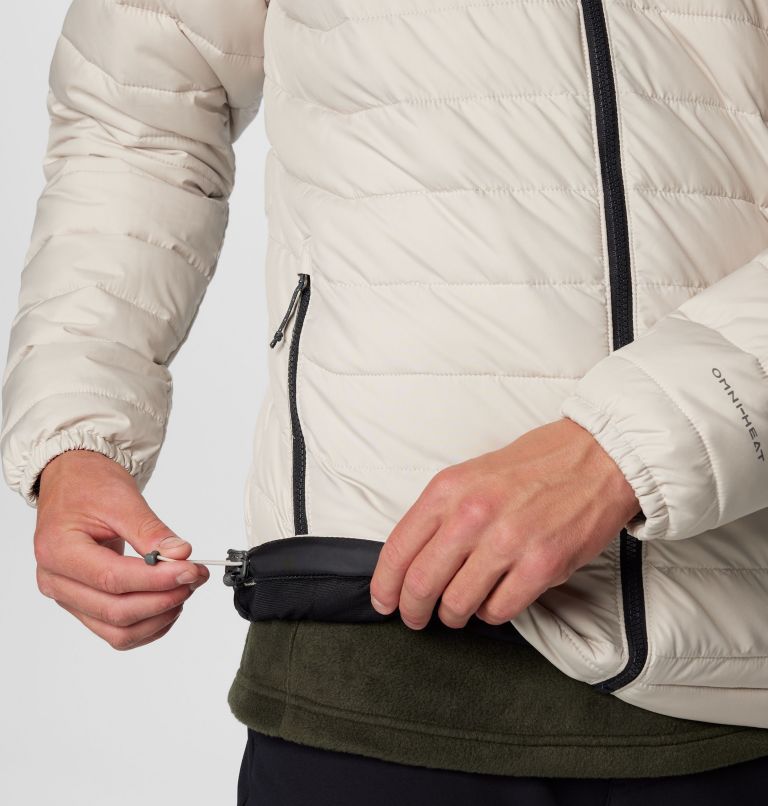 Men's Powder Lite II Jacket, Color: Dark Stone, Black, image 8