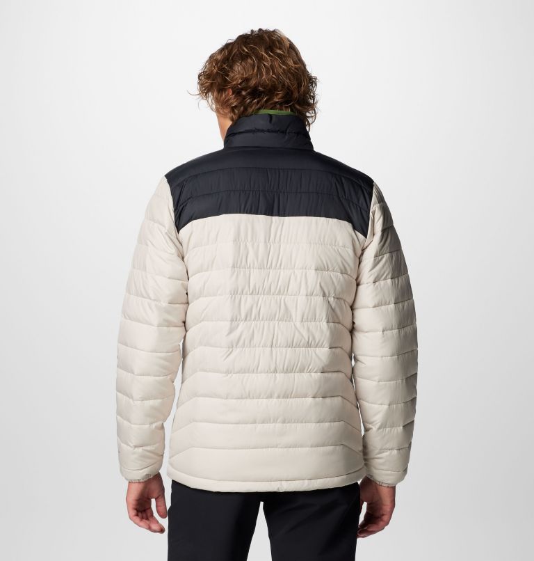 Men's Powder Lite II Jacket, Color: Dark Stone, Black, image 2