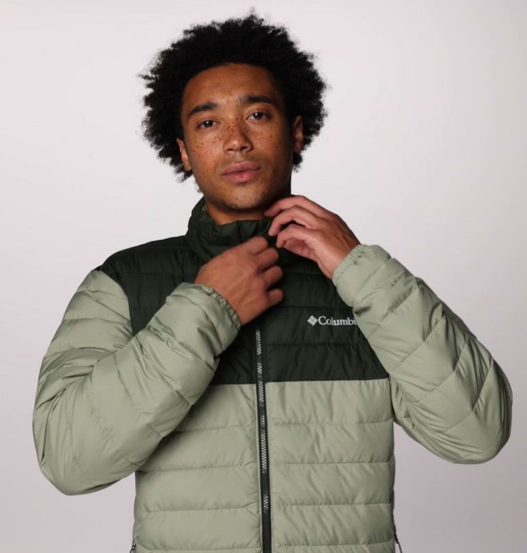 Men's Powder Lite II Jacket, Color: Safari, Greenscape